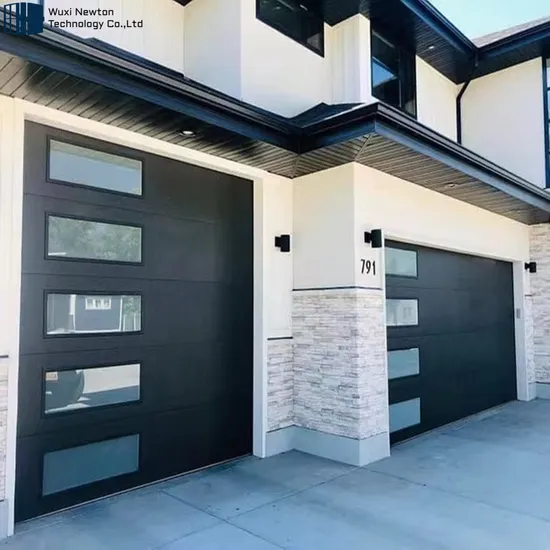 Portes de garage sectionnelles en acier galvanisé de haute qualité avec porte piétonne intégrée