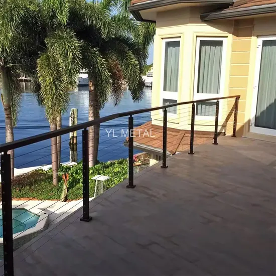 Yl Balcony 304 Stainless Steel Handrail Balustrades Cable Railing in Satin