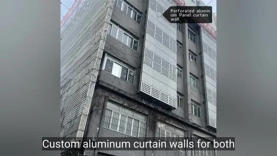 Perforated Aluminum Panel Facades Are Suitable for Beautifying The Exterior Walls of Commercial Buildings.