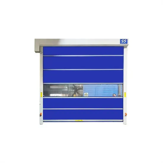 Porte de garage à enroulement rapide et automatique pour atelier en PVC, porte de garage à enroulement rapide et automatique pour entrepôt frigorifique