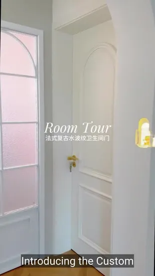 Portes plates rétro en alliage d'aluminium sur mesure, produits phares français, portes françaises sur mesure avec cadre en aluminium, porte intérieure