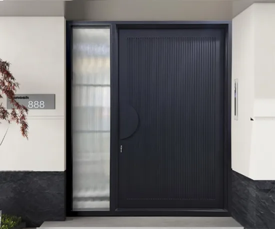 Porte d'entrée principale en acier à pivot moderne français en fer forgé, prix extérieur, porte d'entrée principale de luxe en métal de sécurité