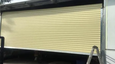 Porte à enroulement en acier galvanisé haute sécurité, approuvée CE, testée SGS, fonctionnement automatique et manuel, volet roulant en acier / porte à enroulement en acier