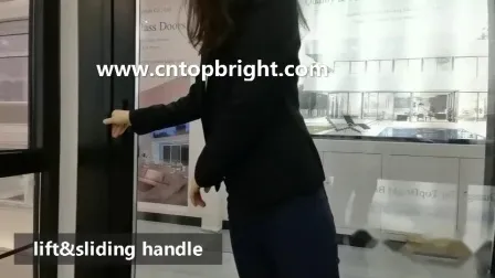 Porte intérieure classique coulissante en aluminium et verre pour la décoration intérieure