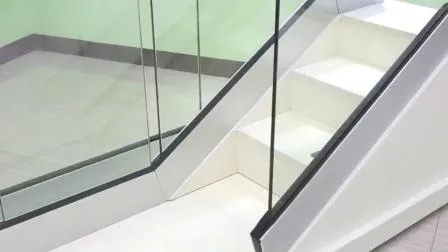 Garde-corps en verre et aluminium sans cadre, garde-corps en verre trempé pour balcon