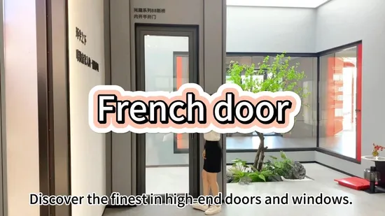 Porte en verre trempé en aluminium de haute qualité à prix d'usine
