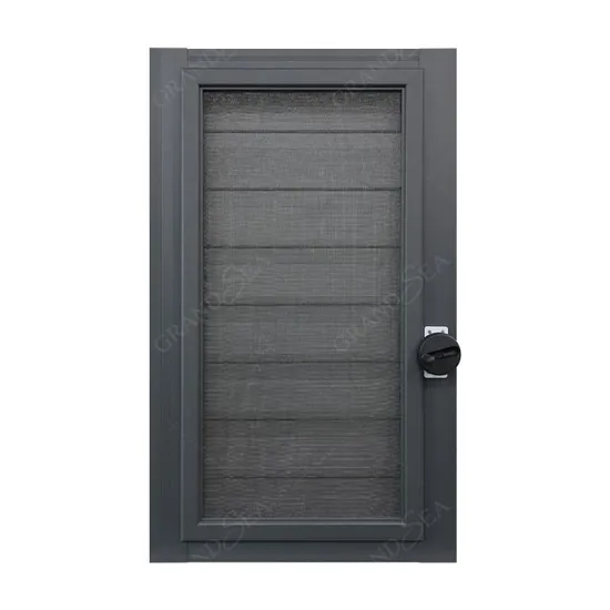 Fenêtre à persiennes fixes et étanches en aluminium de haute qualité pour maison commerciale