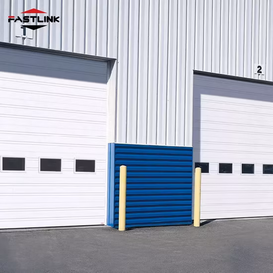 Portes de garage sectionnelles coulissantes modernes en alliage automatique Fastlink