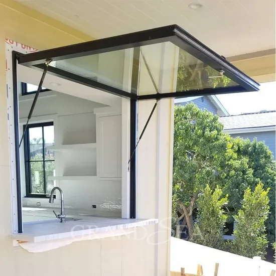 Fenêtre à auvent en aluminium à double vitrage de haute qualité