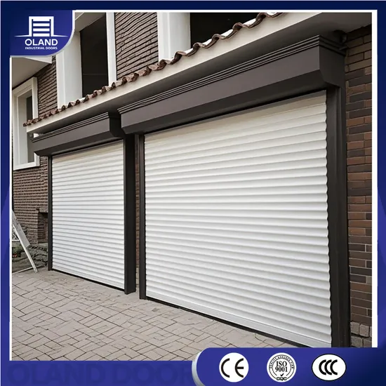 Porte à enroulement automatique en alliage d'aluminium pour entrepôt, sécurité intérieure, commerciale, en mousse PU, enroulement, isolation thermique, pour garage, villas, maisons