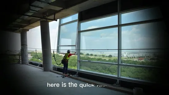 Système de mur-rideau en aluminium trempé teinté Skyscrape, panneaux de façade en verre extérieur, prix du mur-rideau en verre