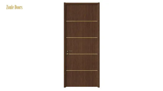 Portes avant en bois et plastique WPC, porte battante intérieure à la française